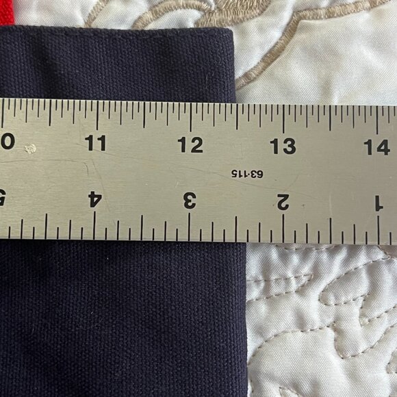 NWOT Kiehls Limited Edition Navy Blue Canvas Tote - Picture 4 of 8